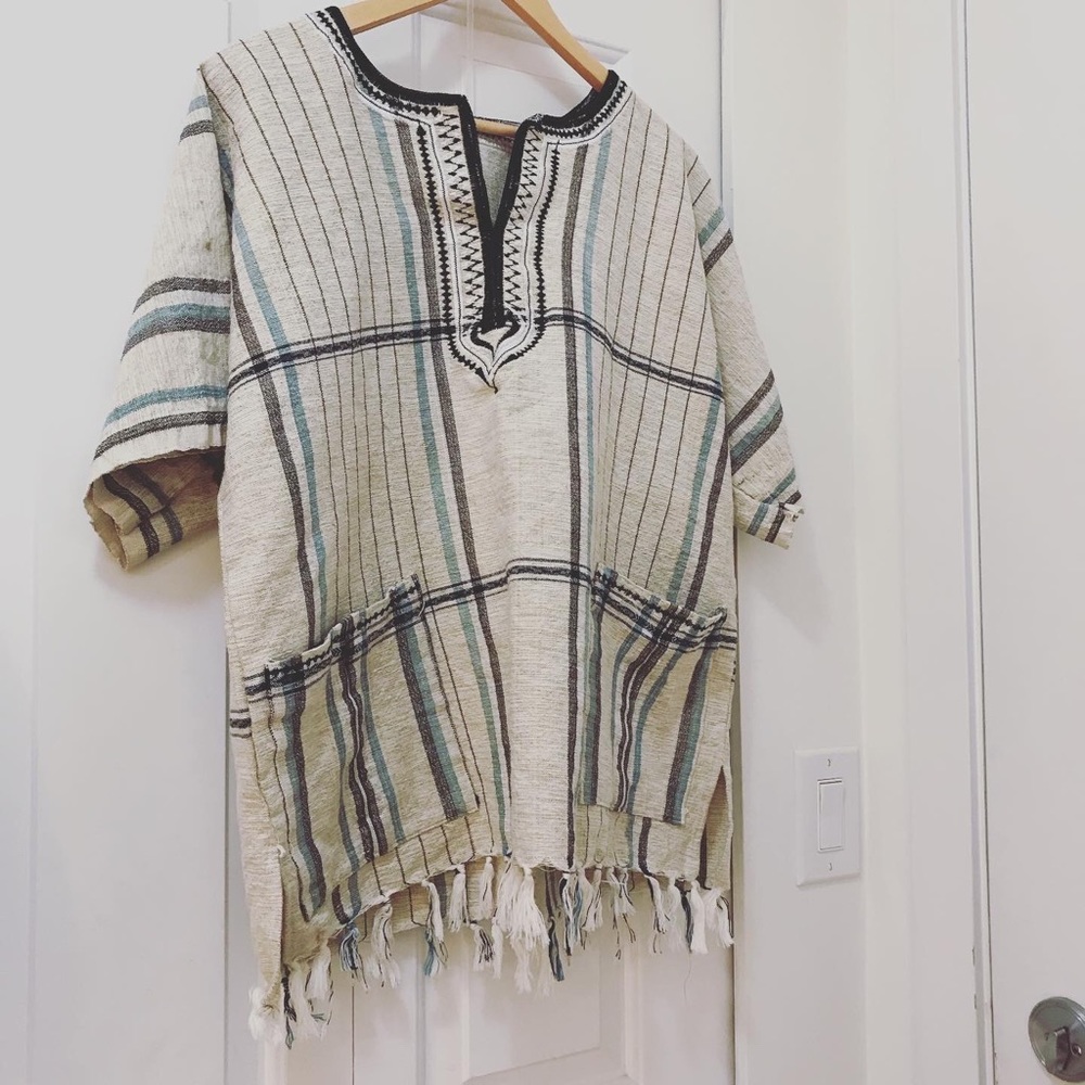 Traditional Hand woven embroidered African shirt